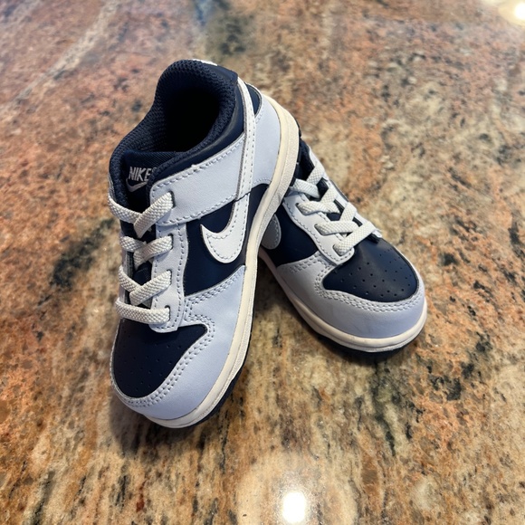 Toddler Nike Dunk Low Blue - Picture 7 of 7